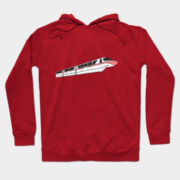 Coral Monorail Line II Hoodie by FandomTrading